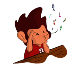 Brown Howling Monkey sticker #14528957