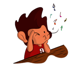 Brown Howling Monkey sticker #14528957