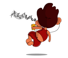 Brown Howling Monkey sticker #14528958