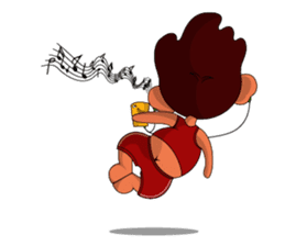 Brown Howling Monkey sticker #14528958