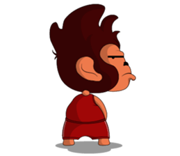 Brown Howling Monkey sticker #14528961