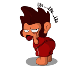 Brown Howling Monkey sticker #14528962