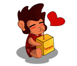 Brown Howling Monkey sticker #14528969