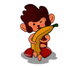 Brown Howling Monkey sticker #14528970