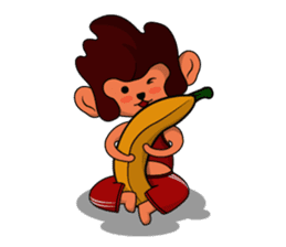 Brown Howling Monkey sticker #14528970