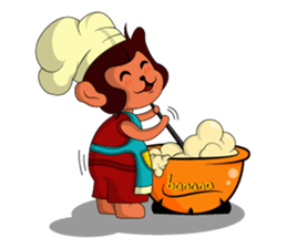 Brown Howling Monkey sticker #14528974