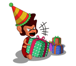 Brown Howling Monkey sticker #14528975