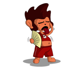 Brown Howling Monkey sticker #14528978