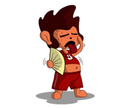 Brown Howling Monkey sticker #14528978