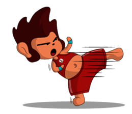 Brown Howling Monkey sticker #14528979