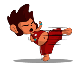 Brown Howling Monkey sticker #14528979
