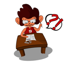 Brown Howling Monkey sticker #14528981