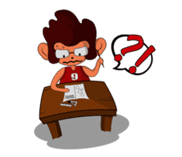 Brown Howling Monkey sticker #14528981