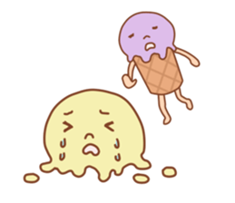 Delicious ice cream shop sticker #14529025