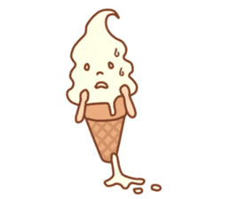 Delicious ice cream shop sticker #14529027