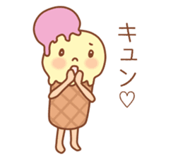 Delicious ice cream shop sticker #14529028