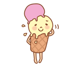 Delicious ice cream shop sticker #14529030