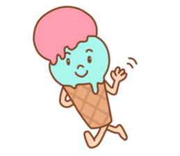 Delicious ice cream shop sticker #14529042