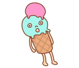 Delicious ice cream shop sticker #14529043