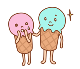 Delicious ice cream shop sticker #14529045