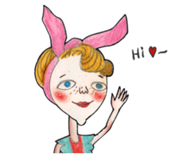 Lovely woman (Ms. Song) sticker #14529275