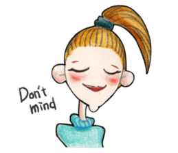 Lovely woman (Ms. Song) sticker #14529281