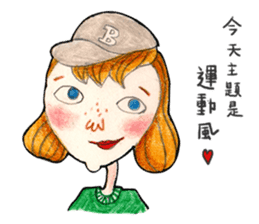 Lovely woman (Ms. Song) sticker #14529304
