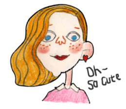 Lovely woman (Ms. Song) sticker #14529309