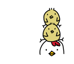 Chickens and chicks sticker #14529393