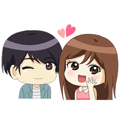 Happy Chibi Couple