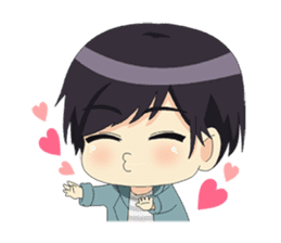 Happy Chibi Couple sticker #14529410