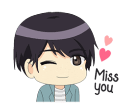 Happy Chibi Couple sticker #14529412