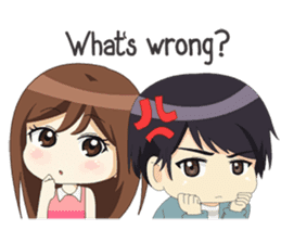 Happy Chibi Couple sticker #14529419