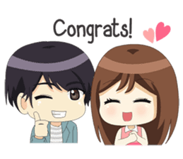 Happy Chibi Couple sticker #14529424