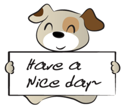 Puppy&card sticker #14530582