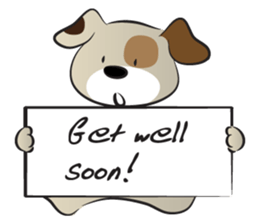 Puppy&card sticker #14530583