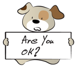 Puppy&card sticker #14530584