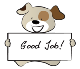 Puppy&card sticker #14530585