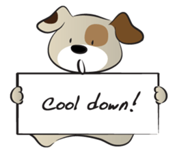 Puppy&card sticker #14530587