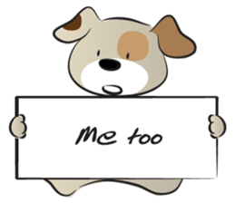 Puppy&card sticker #14530592