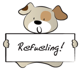 Puppy&card sticker #14530593