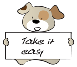 Puppy&card sticker #14530594