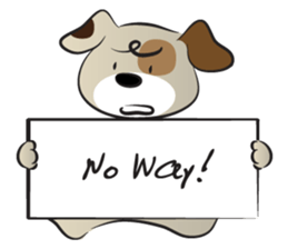 Puppy&card sticker #14530595