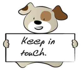 Puppy&card sticker #14530596