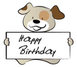 Puppy&card sticker #14530599