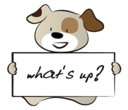 Puppy&card sticker #14530600