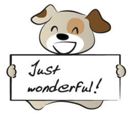 Puppy&card sticker #14530602