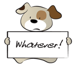 Puppy&card sticker #14530603