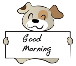 Puppy&card sticker #14530606