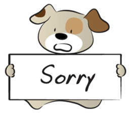 Puppy&card sticker #14530609